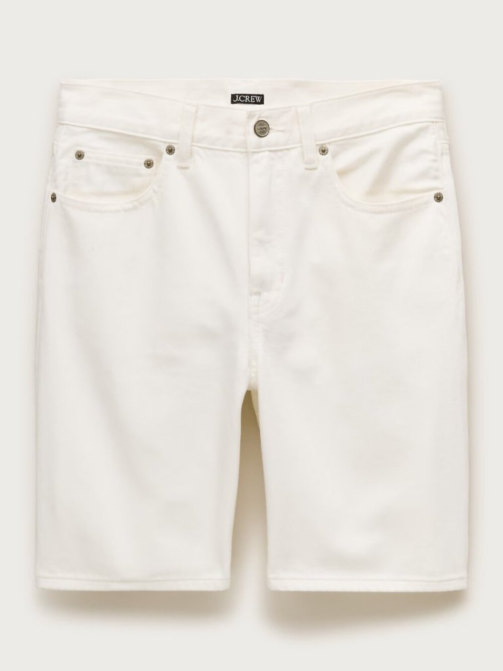 NEW J. Crew Denim Bermuda Shorts in White